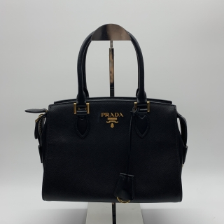 PRADA BAG LEATHER SAFFIANO 1BA164 2WAY TOTE NO CARD