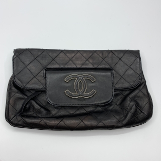 CHANEL BAG MATELASSE CLUTCH FOLDOVER HANDBAG RED NO.14 / 14296829