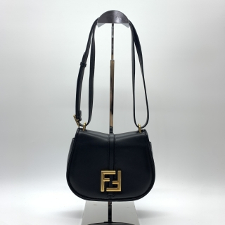 FENDI BAG C'MON SMALL BLACK SHOULDER 8BS082