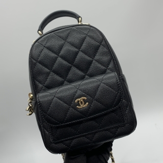 CHANEL BAG CAVIAR SKIN MINI BACKPACK CHAIN  24C