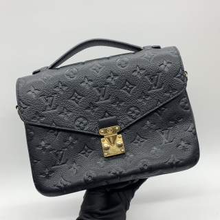 LOUIS VUITTON BAG EMPREINTE M41487 MONOGRAM POCHETTE METIS 2WAY BLACK