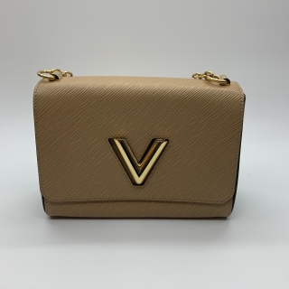 LOUIS VUITTON BAG EPI M51884 TWIST MM 2WAY CHAIN SHOULDER BAG BEIGE SR1159