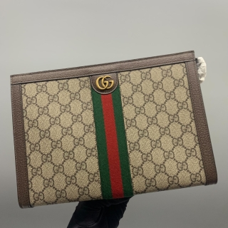 GUCCI SLG OPHIDIA GG SUPREME CLUTCH 760243