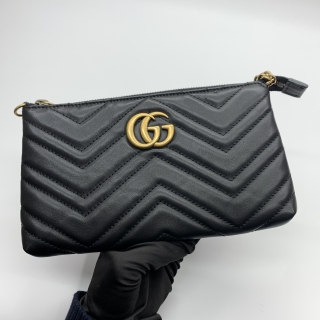 GUCCI BAG MARMONT 443447 CHAIN BLACK