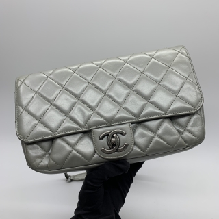 CHANEL BAG LAMBSKIN SINGLE FLAP CHAIN SHOULDER 25CM NO.22