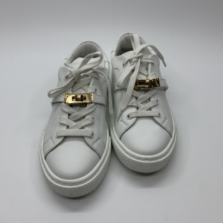 HERMES SHOES SNEAKERS KELLY WHITE SIZE 36.5