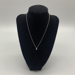 TIFFANY FINE JEWELRY NECKLACE 1P DIA PT950 2.35G