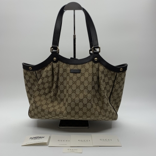 GUCCI BAG GG CANVAS TOTE BAG 388919 SHOULDER TOTE BAG