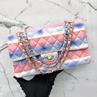 Chanel Bag No.13 Lambskin Striped WFlap WCard