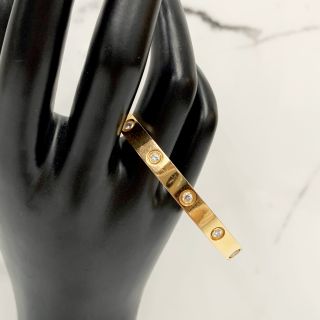 Cartier Love Bracelet, 10 Diamonds, 750YG