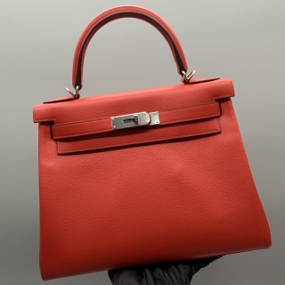 HERMES BAG KELLY KELLY28 LE TOURNEE ROUGE GRENAT Y STAMP