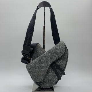 DIOR BAG OBLIQUE JACQUARD SADDLE MENS 29-BO-0282