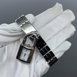 HERMES WATCH KE4.110 FULLSET 2024 QUARTZ MOVING WITH LEATHER NECK 3737467