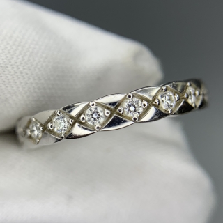 CHANEL FINE JEWELRY RING COCO CRUSH WG750 3.32G #52 RING ONLY FA1480