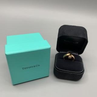 TIFFANY FINE JEWELRY RING T ONE #10.10G D0.19CT W/O CERT