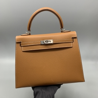 HERMES BAG KELLY 25 SELLIER VEAU EPSOM 37 GOLD GHA532IK