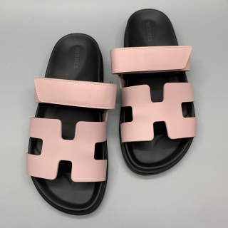 HERMES SHOES SANDALS CHYPRE ROSE CANCAN #38.5