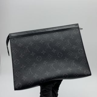 LOUIS VUITTON SLG ECLIPSE M61692 MONOGRAM POCHETTE VOYAGE MM SP1169