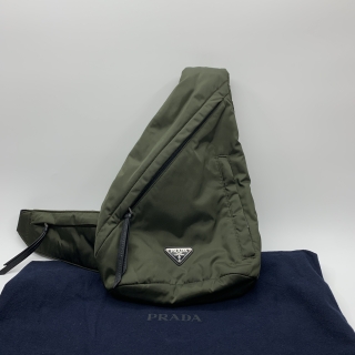 PRADA BAG NYLON 2VZ092 RE-NYLON CROSSBODY BAG KHAKI