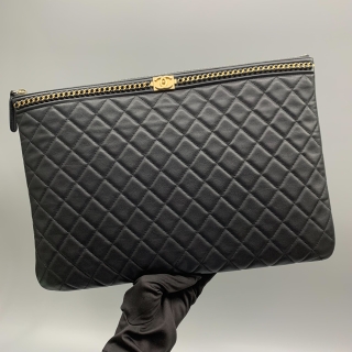 CHANEL SLG BOY CLUTCH LAMB SKIN NO.23 23689056