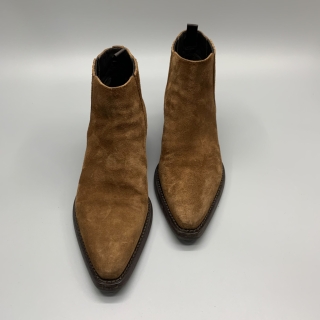 PRADA SHOES BOOTS 1T2550 SUEDE BROWN #38