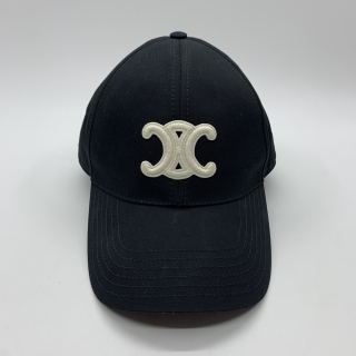 CELINE ACCESSORY TRIOMPHE LOGO CAP BLACK SIZE M