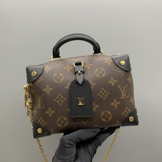 LOUIS VUITTON BAG MONOGRAM M45571 PETITE MALLE SOUPLE BLACK RFID