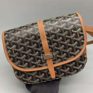 GOYARD BAG BELVEDERE PM MESSENGER SHOULDER BROWN