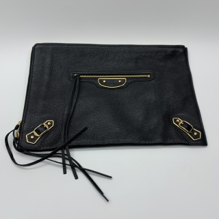 BALENCIAGA SLG CLUTCH 390186 BLACK GHW