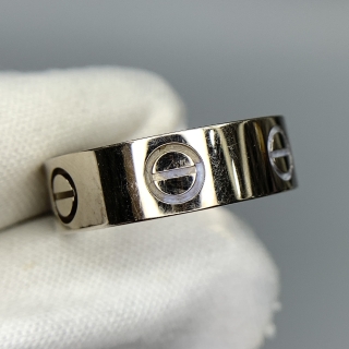 CARTIER FINE JEWELRY RING LOVE #49 WG 5.72G NAH687 W/CERT,BOX