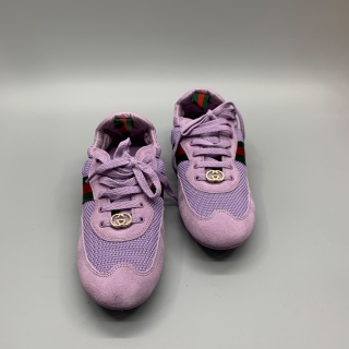 GUCCI SHOES SNEAKERS 857963 SUEDE PURPLE #38