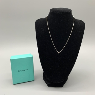 TIFFANY FINE JEWELRY NECKLACE BY THE YARD PT950 1P DIAMOND 2.42G