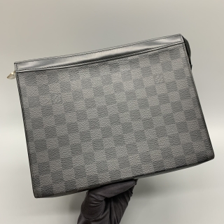 LOUIS VUITTON BAG DAMIER GRAPHITE POCHETTE VOYAGE N41696
