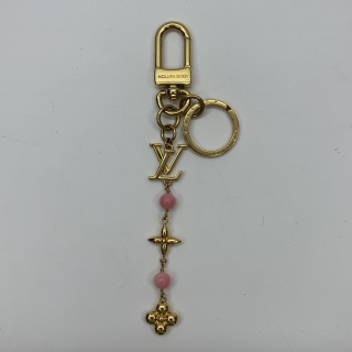 LOUIS VUITTON  M01055  LV LOGO KEY HOLDER CHARM GOLD