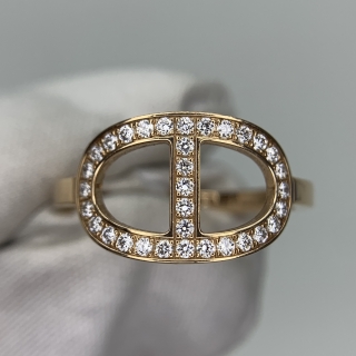 HERMES FINE JEWELRY RING CHAINE D'ANCRE RING 3.3G