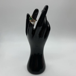 BVLGARI FINE JEWELRY RING MALACHITE MOTHER OF PEARL DIVAS’ DREAM RING 7.63G