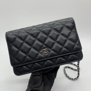 CHANEL BAG CAVIAR SKIN WOC BLACK NO.30