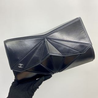 Chanel Bag Calf No.16 Midnight Swim Clutch