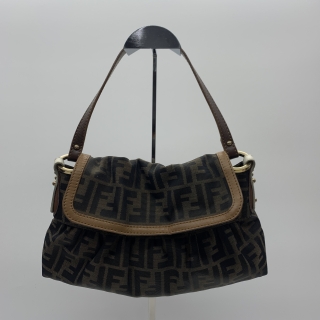 FENDI BAG ZUCCA 8BR445 ONE SHOULDER NO CHARM