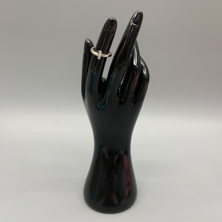 TIFFANY FINE JEWELRY RING T ONE AU750 #6.5 FULL SET 4.21G