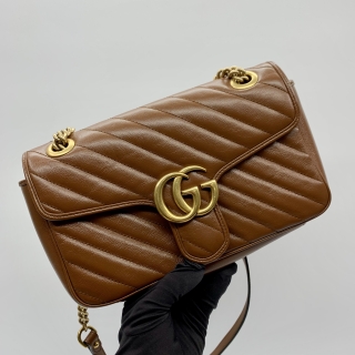 GUCCI BAG MARMONT 443497 CHAIN SHOULDER GHW