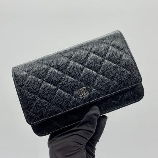 CHANEL BAG CAVIAR SKIN WOC CHAIN SHOULDER SHW MICROCHIP GL149553