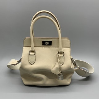 HERMES BAG TOOLBOX 20 2WAY A STAMP WHITE