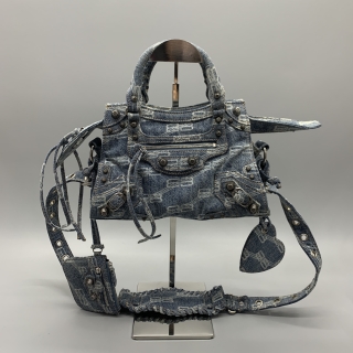 BALENCIAGA BAG 700940 NEO CAGOLE XS 2WAY DENIM