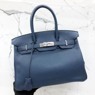 Hermes Navy Birkin 30 in swift leather ,N Stamp