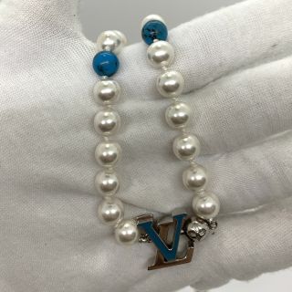 LOUIS VUITTON FASHION JEWELRY NECKLACE PEARL TURQUOISE RODEO NECKLACE M02058 VA2244