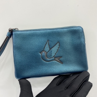 COACH  SLG F22711 BIRD WRISLET POUCH