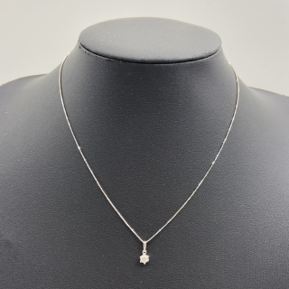 NO BRAND K18 / 750 0.2CT 1P DIAMOND 2.03G NECKLACE
