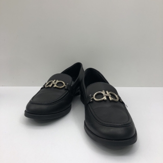 FERRAGAMO #8.5 LEATHER GANCINI ROLO DIVIS LOAFERS SHOES