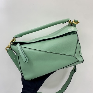 LOEWE  SEA GREEN PUZZLE MEDIUM 2WAY BAG